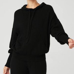 Alo Yoga - Cashmere jet set hoodie - black - sz S (4-6)